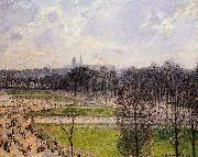 Camille Pissarro Tuileries Gardens Winter Afternoon France oil painting artist
